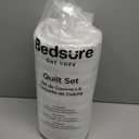 Bedsure Quilts Queen Size - Ultra Soft Quilt Bedding, White Bedspread Queen Size for Modern Bedroom, Lightweight All-Season Comforter, 90x96 Inch (01 - White - Clover)