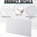 Pangda 6 Pack ABS Plastic Sheets, 12" x 24" x 1/16" Moldable Plastic Sheets Two-Sided White Textured/Smooth, Thermoplastic Sheet DIY Rigid Panels for Home Decorations, Projects, Handicrafts