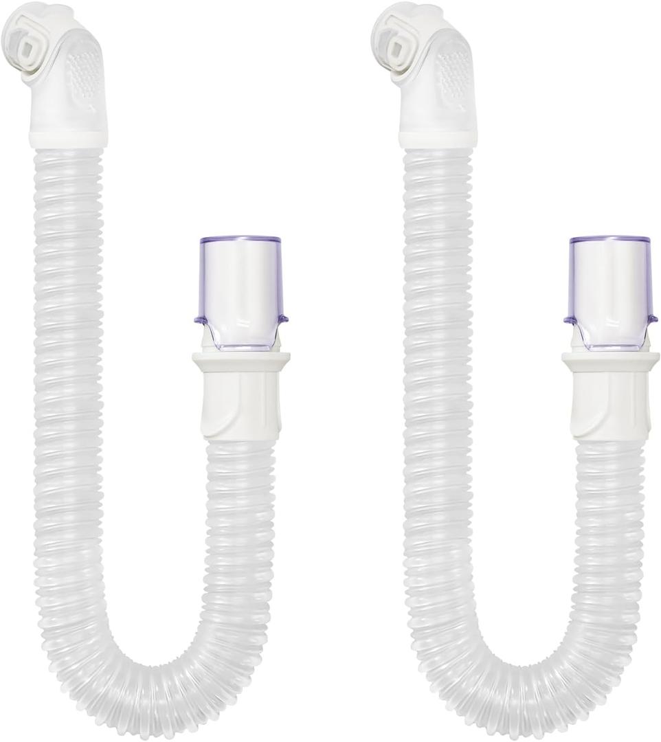 2 Packs Replacement Short Tube and Elbow for Resmed AirFit N20, Airtouch N20 and N40 Mask - No Leakage - Reduce Noise