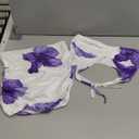 SOLY HUX Women's Summer 2 Piece Mini Skirt Sets Floral Strapless Tube Tops and Bodycon Skirt Vacation Outfits (Large)