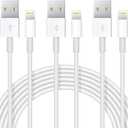 Uzento for iPhone Charger Cord,3 Pack Original USB to Lightning Cable Apple MFI Certified 3Ft, Fast iPhone Charging Cord for iPhone 11/11Pro/11Max/ X/XS/XR/XS Max/8/7/6/5S/SE (White)
