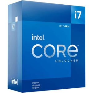 Intel Core i7-12700KF, 12-Core Desktop Processor (8P+4E) up to 5.0GHz, LGA1700 125W 600 Series Chipset