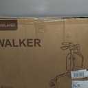 HOMLAND 3 Wheel Walkers for Seniors, Foldable Wheeled Rollator with Cane Hold and Cup Hold, Lightweight Three Wheel Rolling Walker Height Adjustable for Seniors (260 Pound, Black)