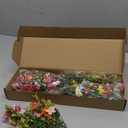 Bundles Artificial Daisy UV Resistant Artificial Flower Faux Wildflowers Greenery Shrubs Plants Plastic Bushes Indoor Farmhouse Outdoor Garden Planter Decoration 