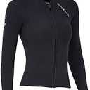 Wetsuit Top Women Men 2MM Neoprene Wetsuit Jacket Long Sleeve Diving Surfing Top, 3MM 1.5MM Wetsuits Shirt Vest Scuba Swimming Snorkeling Suit Swimsuit Warm Front Zip for Water Sports