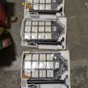 loyoele 9000W Solar Parking Lot Lights 360000LM 7000K LED Solar Street Lights Outdoor Waterproof Dusk to Dawn Street Lights Solar Powered,with Motion Sensor,Yard (Black)