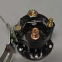 Starter Solenoid Switch Relay 4 Terminal Current 150A Max 800A Replacement for Trom-Betta 684-1251-212 684-1261-212 PowerSeal DC Contactor w/L-Bracket