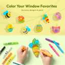 2 x Klever Kits 18 Pcs Easter Suncatchers Crafts Set, Suncatcher Window Art Craft Kit for Kids Art & Home School Activities Party Favor Easter Party Supplies