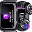 Sleep Earbuds,Mini Black in Ear Earphones, Smart Touch Screen Ear Buds Sleep Headphones