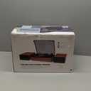 Vintage Record Player with External Speakers Belt-Drive Turntable for Vinyl Records Dual Stereo Speakers LP Players Support 3 Speed 3 Size Wireless Playback AUX Headphone Input Auto Stop Wood Red