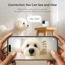 Petcube Cam 360 Camera Interactive WiFi Pet and Home Security Pan-Tilt Camera with Phone App, 1080p HD Video, 360 Rotation, Night Vision, AI Alerts