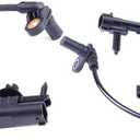 SCITOO 2 pcs Front/Rear Left/Right ABS Wheel Speed Sensors Fit for 2007-2013 for Chevy Silverado 1500/ for GMC Sierra 1500,2007-2008 for Chevy Silverado 3500 HD/Sierra 2500 HD/3500 HD ALS1464 ALS1465