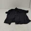 HOdo Big and Tall Mens Cotton Button Down Shirt Black 4XL