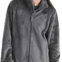 The North Face Women's Osito Full Zip Fleece Jacket Soft & Lightweight Fleece, Secure Zip Pockets, Smoked Pearl, X-Large
