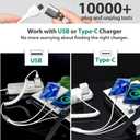 CUGUNU Coiled USB/Type-C to iWatch/iPhone Lightning/Type-C Multi Charger Cable, 3-in-2 Retractable Multiple Car Fast Charging Cord Compatible with iPhone/Apple Watch/iPad/Android Phone