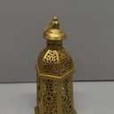 2 Pack Moroccan Lantern Lamp Decorative Candle Holders for Ramadan Decorations, Hanging, Outdoor Patio or Porch, Indoor Home DecorGold