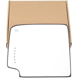 Driver Side Towing Mirror Glass for Chevy Silverado GMC Sierra 1500 2014-2018 Upper Left Side Tow Mirror Glass Replacement for Silverado Sierra 2500 3500 HD 2015-2018, L