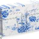 Transparent Acrylic Napkin Holder Clear Guest Paper Disposable Hand Towel Dispenser Tray Organizer For Table Home Kitchen Restaurant and Hotel Business (Vertical Scalloped Rectangle Clear)