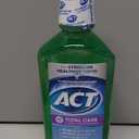 ACT Total Care Zero Alcohol Anticavity Fluoride Mouthwash 33.8 fl. oz. Fresh Mint, EXP 11/27