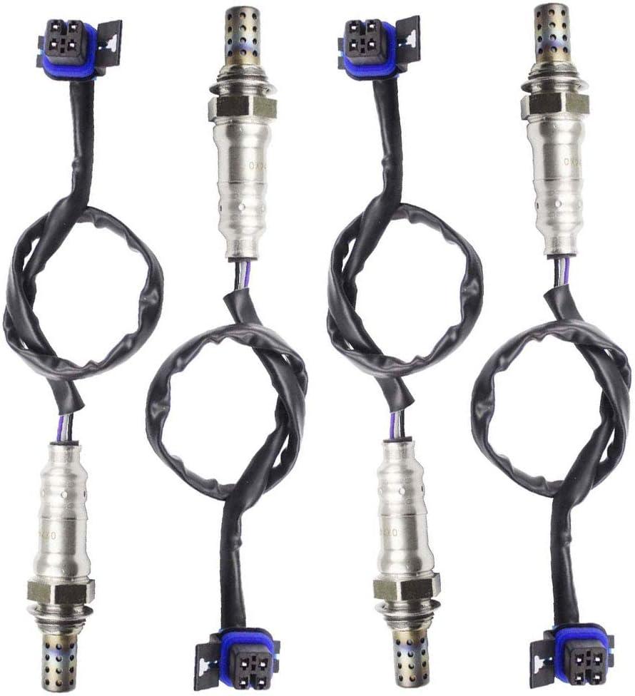 4PCS Oxygen O2 Sensor for 2014-2018 Chevrolet Impala 3.6L; 2013-2018 Cadillac XTS 3.6L Upstream + Downstream