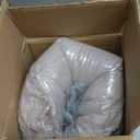 Himax Dog Beds for Small Dogs, Donut Dogs Beds with Blanket Attached, Calming Dog Bed Washable (20"/26"/35") Beige