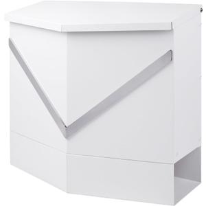 Weatherproof Wall-Mount Locking Mailbox for Outdoor Use - Heavy-Duty Anti-Theft Secure Metal Mail Drop Box with Commercial-Grade Key Lock, Large Capacity (13.4x12.4x4.3)-Rust-Resistant White