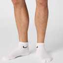 Nike Unisex Adult Everyday Cushioned Training Ankle Socks (6-Pack) | Mens and Womens (White, S)