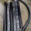 Black Metal Pipes 7Pcs 39,5" x 3"