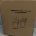 2 Packs Motion Sensor Outdoor Lights - Brown Dusk to Dawn Outdoor Lighting, Oil Rubbed Bronze Exterior Light Fixtures, Waterproof Porch Lights Wall Sconce for House, Garage, Entryway Anti-Rust