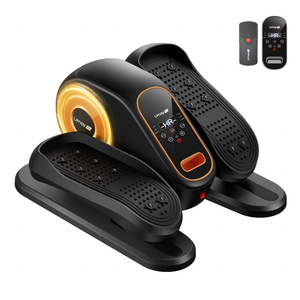Under Desk Elliptical Machine, Ellipse Leg Exerciser for Seniors, Quiet & Portable Electric Seated Eclipse Exercise Training Machine with Remote, 12 Speeds & Mute Function, Manual & Auto Mode