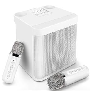 KDCH Portable Bluetooth Karaoke Speaker Karaoke Machine for Adults and Kids, Portable Bluetooth Karaoke Speaker with 2 Wireless Microphones for TV, Singing Karaoke for Home Party, Great Gifts for Boys and Girls