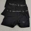 G Gradual Women's Spandex Compression Volleyball Shorts 3" /7" Workout Pro Shorts for Women (Large, 3 Pack:black/Black/Black)