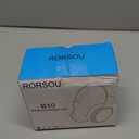 RORSOU B10 Bluetooth Headphones Over Ear, 2 EQ Music Modes(Normal/Bass) and 50H Playtime Wireless Headphones with Mic, Lightweight Folding HiFi Stereo Headset for iPad/Travel/Tablet/PC/Home (Black)