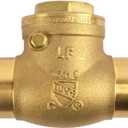 LF Brass Swing Check Valve, Brass Construction, Press Connect, Plumbing Control (1-Inch)