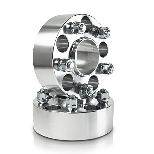 Customadeonly 5x114.3 Wheel Spacers for RSX RL CL TL Prelude CRV MDx Pilot S2000 NSX Accord Element TSx, 50mm (2") Thick Hubcentric 64.1mm Bore M12x1.5 Studs (2pcs) 5x4.5 Hub Centric Spacer