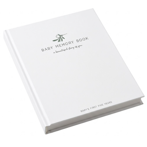 Baby Memory Book for Baby Boy or Girl  Baby Book Keepsake with Ink Pad and Two Personalized Frames  Record Every Event from Birth to Age 5 Gender Neutral Scrapbook  Baby Gifts Gender Neutral