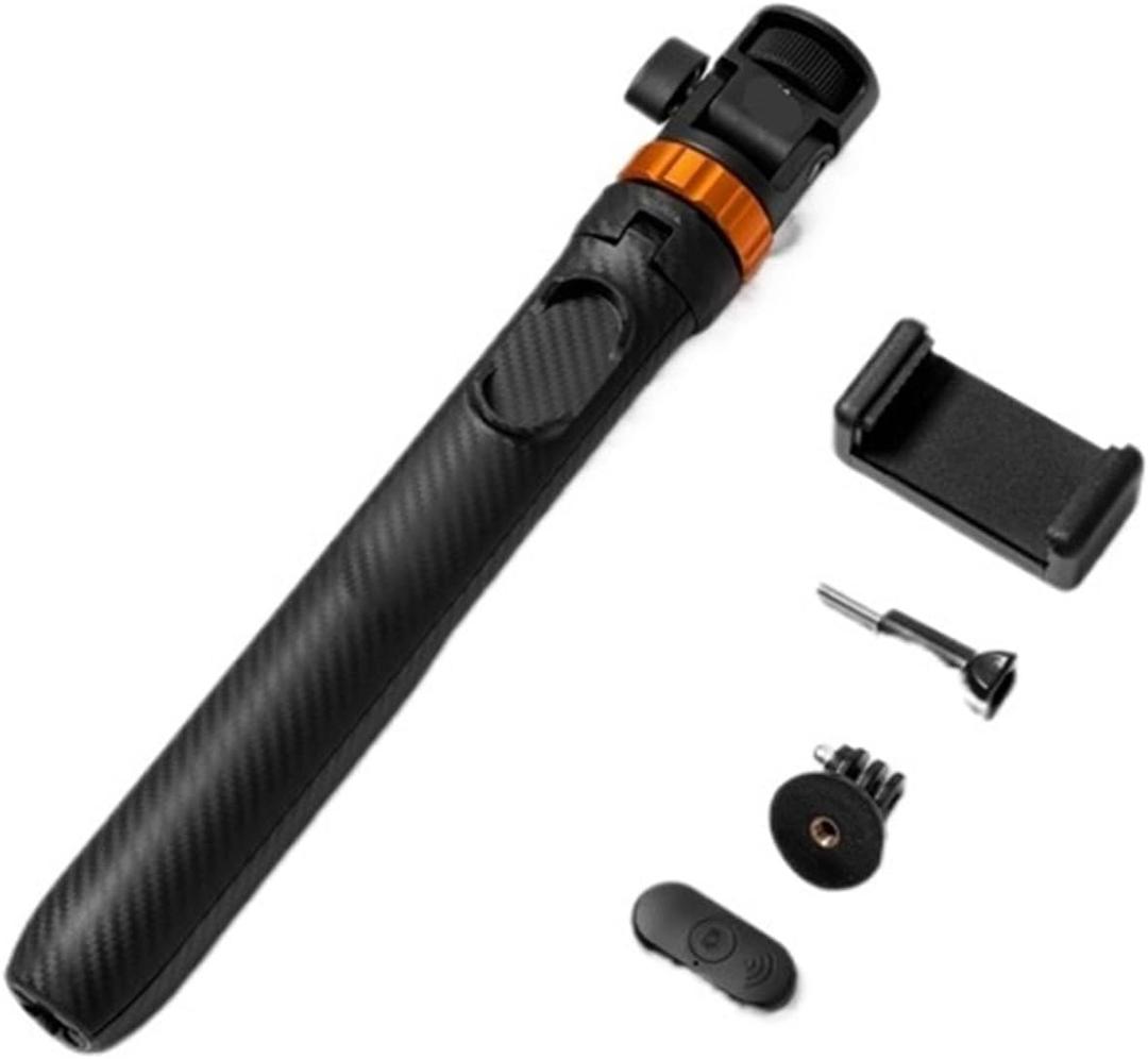 Compatible for Osmo Pocket & Action Cameras, 69" Extendable Selfie Stick Tripod Light Stand