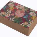 20 Pack Treat Gift Boxes, Pastry Cookie Biscuits Boxes, Decorative Homemade Baking Goods Bakery Muffins Chocolate Brownies Gift Boxes (8.3 x 5.5 x 2 Inch)