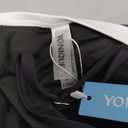 Yonique Women Strapless One Piece Swimsuit Tummy Control Bandeau Bathing Suit Cheeky Swimwear (Large, Black Color Block)