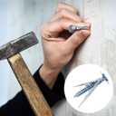 PAGOW 120 Pcs Self-Drilling Anchors, 4 Sizes Anchors and Screws for Heavy Duty, Metal Screw Anchors Kit, No Drill and Hole in Wall (1.18"+1.37"+1.57"+1.77")