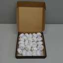 Homemory 24Pack 2 Flameless Led Floating Candles, 200 Hour Plastic Battery Operated Flickering Waterproof Tealights for Cylinder Vases, Centerpieces at Wedding, Party, Pool, Holiday (White Base) (White base (24 Pack))