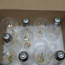 PARTPHONER LED Light Bulbs Dimmable Vintage Edison Bulb, E26 LED Bulb 60W Equivalent 720 Lumens, Warm White 2700K, ST58 Antique LED Filament Bulb CRI 85+, Clear Glass, Pack of 10