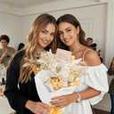 TINGE TIME Preserved Flowers Bouquet, Platinum Faux Rose Bouquets, Eternal Roses Bouquet for Wedding, Table Centerpieces, Mothers Day, Birthday Gifts, Anniversary, Graduation(White & Gold)