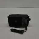 Gelielim Radio Portable AM FM with Bluetooth Loud Speaker, Radio Plug in Wall or Battery Powered Best Reception for Home or Outdoor, Earphone Jack, Large Dial Easy to Use, Great Gfits for Seniors (Black)