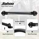 3 x 13" Gate Spring Self Closing Door Spring Heavy Duty Hardware for Wooden and Vinyl Fence - Adjustable Tension, in Black