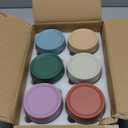 Overnight Oats Containers with Lids 16 oz Glass Jars 6 Pack Glass Mason Jars with Airtight Lids, Perfect for Oats, Yogurt, Chia Pudding