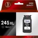 Topink 245XL Black Ink Cartridge for Canon Printer Ink 245 Black XL PG-245 PG 243 PG-243 Compatible with Cannon Pixma MX490 MX492 MG2522 TS3100 TS3122 TS3300 TS3322 TR4500 TR4520 TR4522 Printer