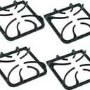 316202405 Stove Burner Grate Replacement Parts for Frigidaire Kenmore Stove, Gas Range Rack Set for Frigidaire, Burner Top Parts Cast Iron Rack 8.85 x 8.8 inches 4 Pack
