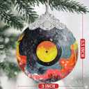 Christmas Decorations Ornaments, Stained Glass Ornament, Christmas Tree Ornaments, 2025 Gift Ornament, Xmas Gift for Friend Family Coworker - Vinyl Record