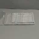 Bathroom Counter Tray,EG-SIPRO High-Grade Thickened Silicone Bathroom Vanity Tray,Shatterproof Durable Rectangle Bathroom Tray Soap Dispenser Tray for Bathroom Countertop,Small+Large (EGTRAY) (7.8" x 3.9" x 0.8" + 10.6" x 5.1" x 0.8", Marble Pattern)